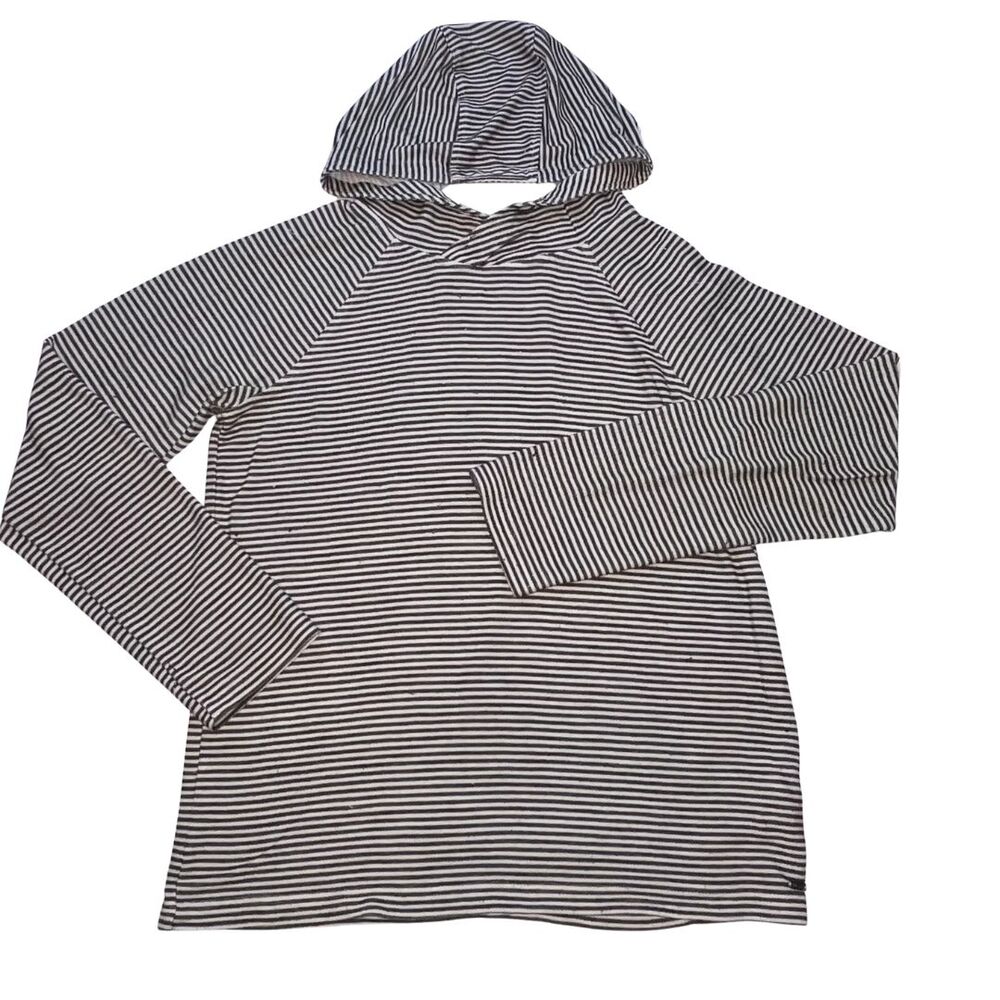 Ugg For Men Shirt Small Black Stripes Hooded Soft Boy Long Sleeve Pullover Top